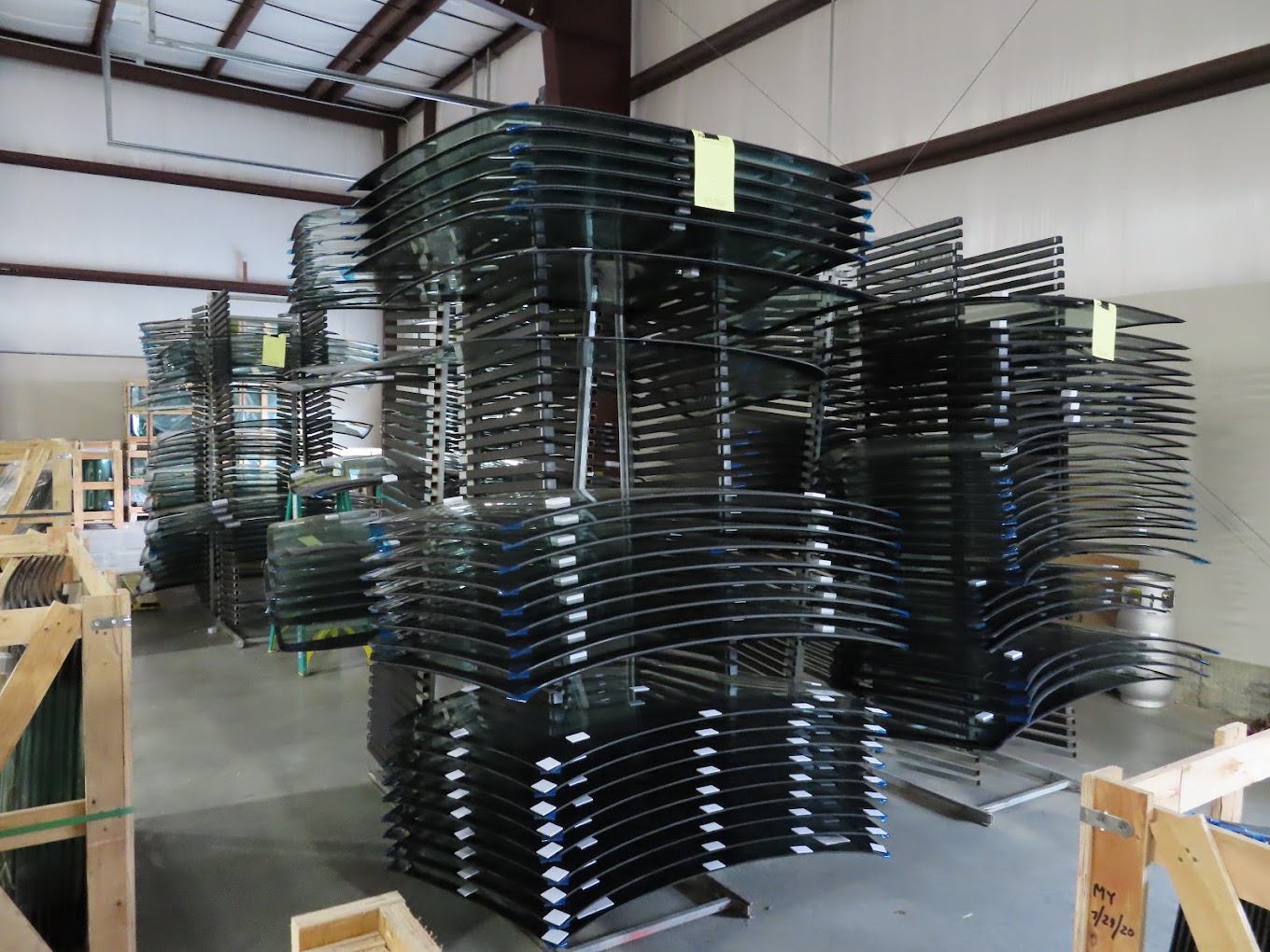 ADAS target alignment in bay — Plymouth Glass & Mirror