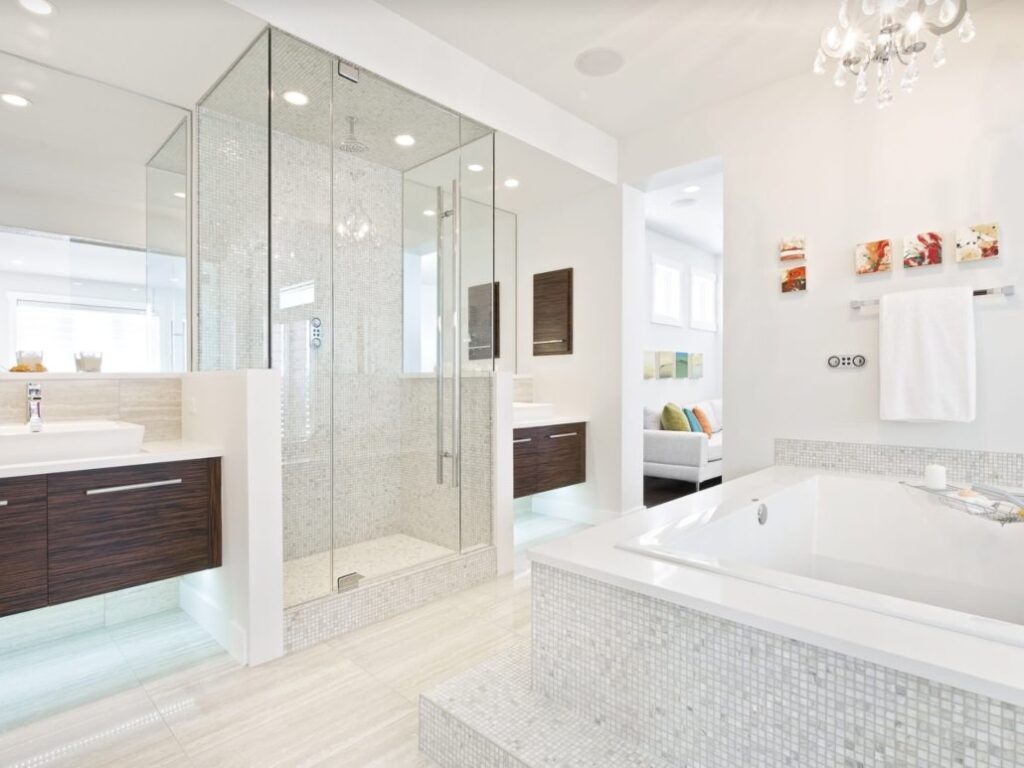Custom frameless shower install — Plymouth Glass & Mirror