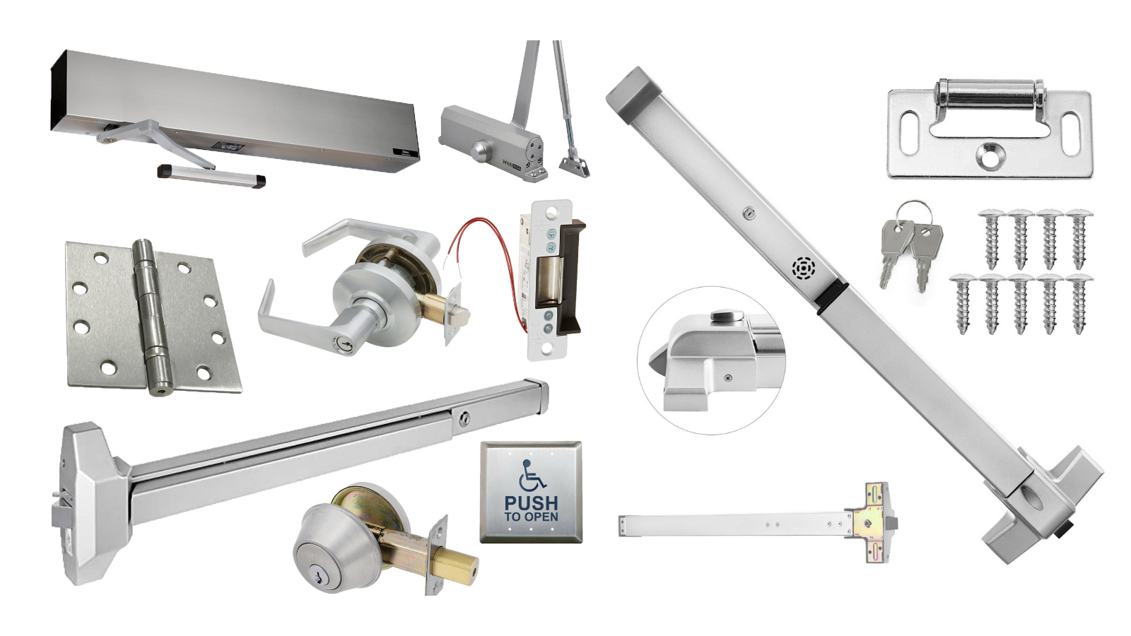 commercial door hardware by Plymouth Glass