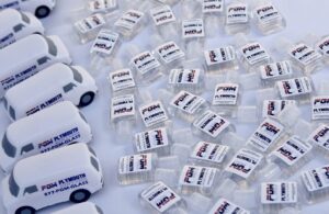 Plymouth Glass Charitable Initiative Program swag giveaway items for Cancer Can('t) fundraising event